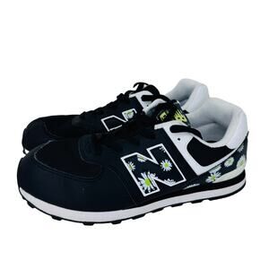 New Balance‎ Running Sneakers Shoes 574-GC574FP1 Florals Black Womens Size 6